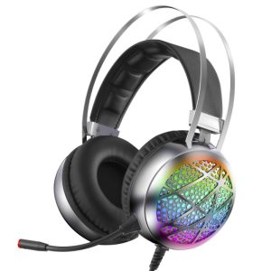 Wireless RGB Gaming Headset with Low-Latency & Noise Reduction